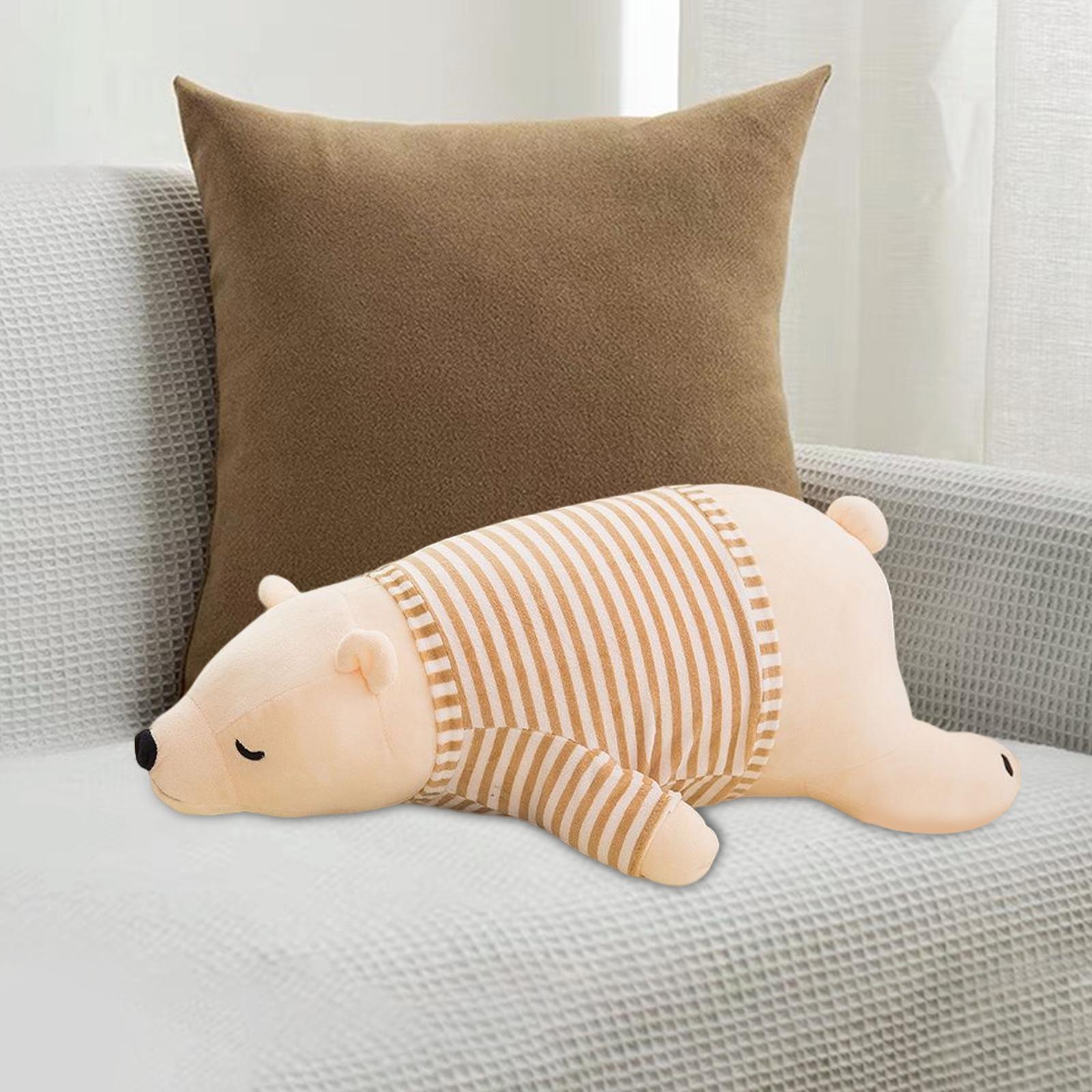 Soft Sleeping Bear Plush Doll Pillow Cartoon for Children Birthday Christmas