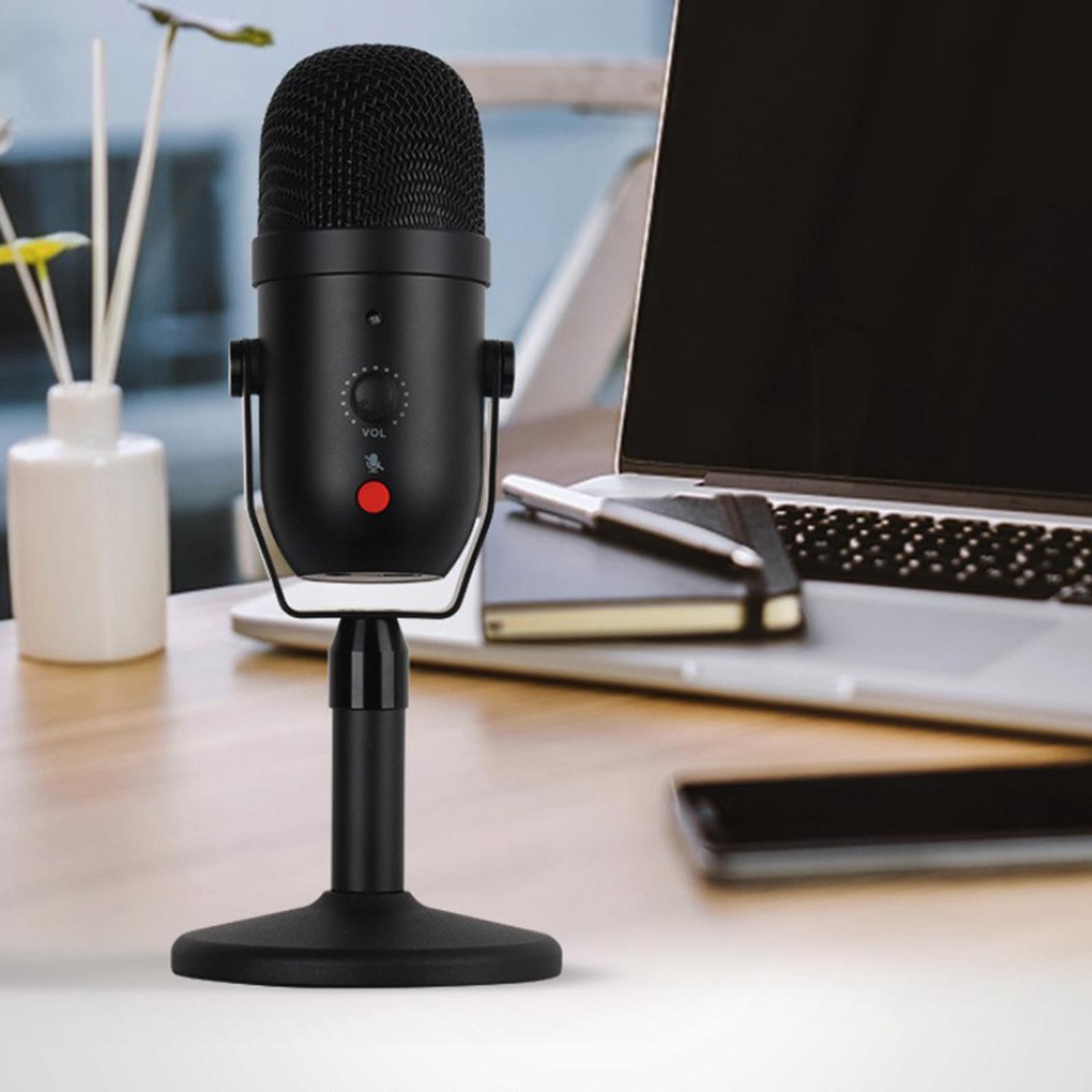 USB Microphone for Computers, Condenser PC Microphone for & Windows, Professional Plug & Play Studio Microphone for Games, Podcasts, Streaming