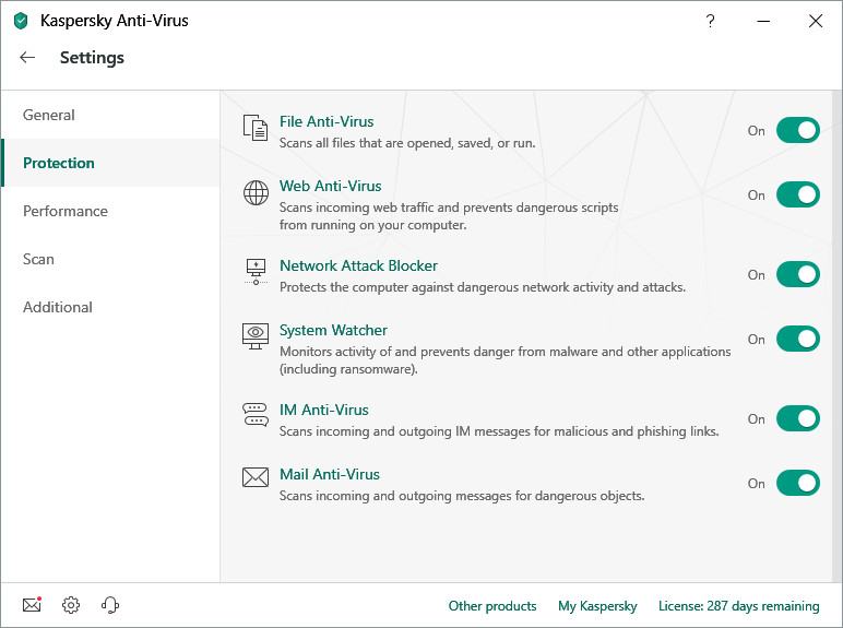 Phần mềm diệt Virus KASPERSKY ANTIVIRUS cho 1PC/Năm - Phân phối Chính hãng