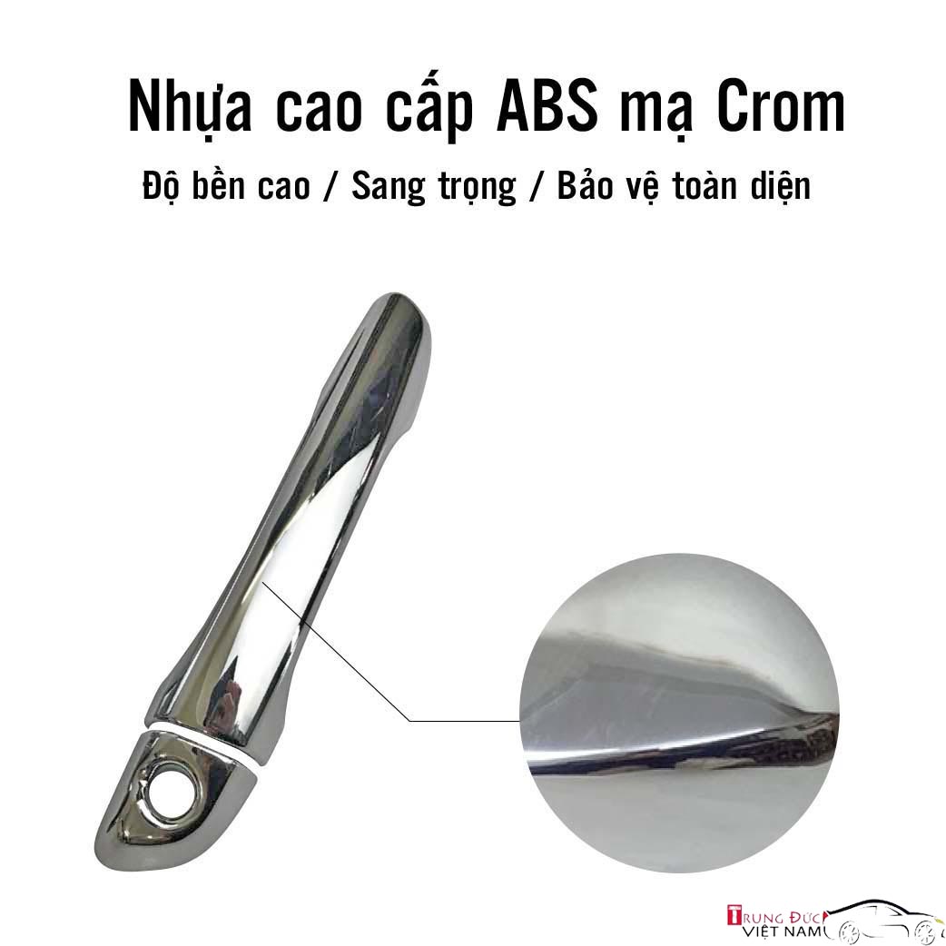 Ốp Tay Hõm Cửa Cho Dòng Xe HYUNDAI ACCENT 2018-2021 Chất Liệu Nhựa ABS Mạ Crôm, Quà Tặng Khăn Lau Xe – Hàng Chính Hãng TDVN