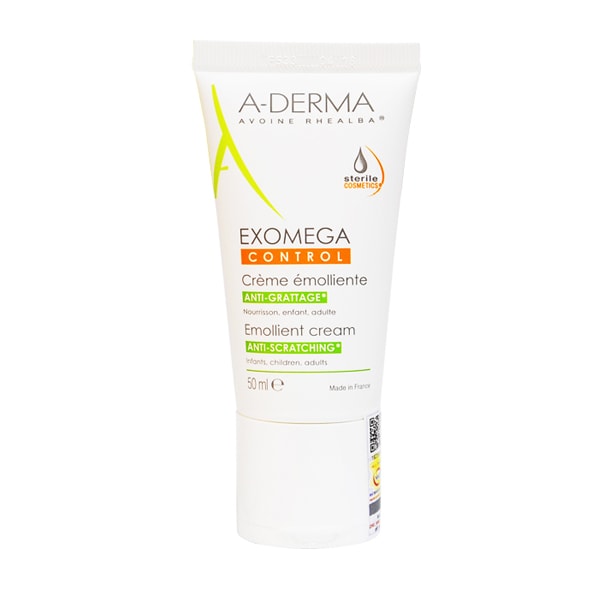 Kem dưỡng ẩm, làm dịu và giảm ngứa cho da rất khô, viêm da cơ địa Exomega Control A-Derma 50ml