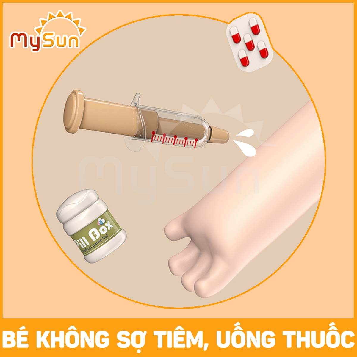 Bộ đồ chơi bác sĩ có xe đẩy nhập khẩu cao cấp cho bé trai, gái MySun