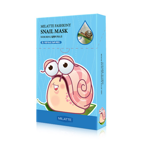 MẶT NẠ NGĂN NGỪA LÃO HÓA TINH CHẤT ỐC SÊN MILATTE FASHIONY SNAIL MASK SHEET (1 HỘP 10 MIẾNG 21g)