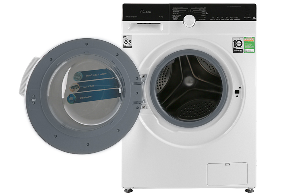 Máy giặt Midea Inverter 8.5 Kg MFK85-1401WK - Hàng chính hãng - Chỉ giao tại HCM