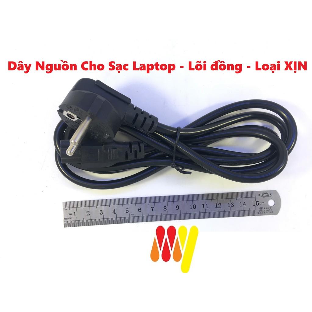 Dây Nguồn Cho sạc Laptop - Loại 2 chân - Cáp Đồng Xịn