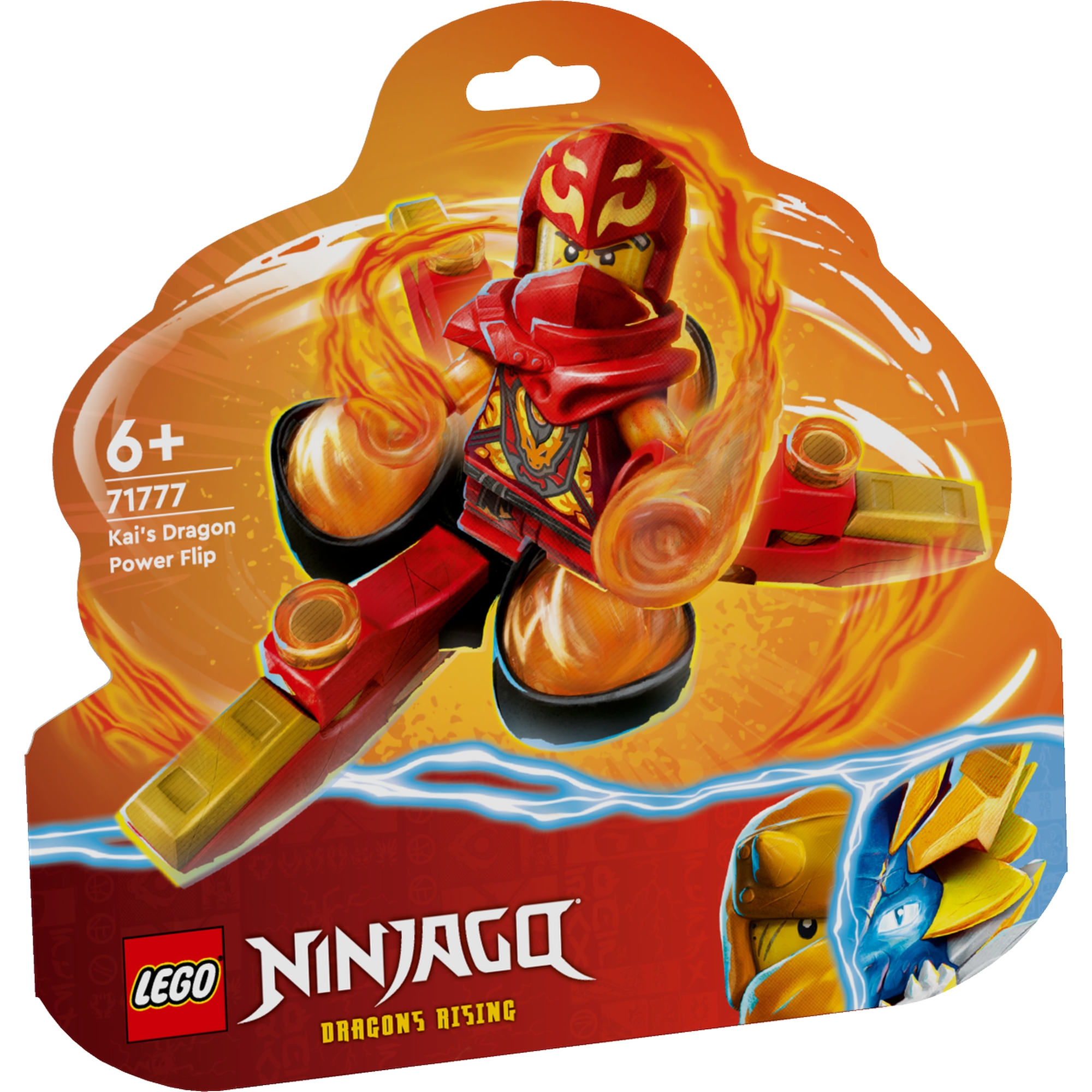 LEGO Ninjago 71777 Đồ chơi lắp ráp Con quay năng lượng rồng của Kai (72 chi tiết)