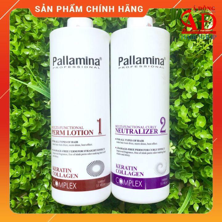 THUỐC UỐN TÓC PALLAMINA (UỐN LẠNH DẠNG GEL) 1000ML*2 MẪU MỚI