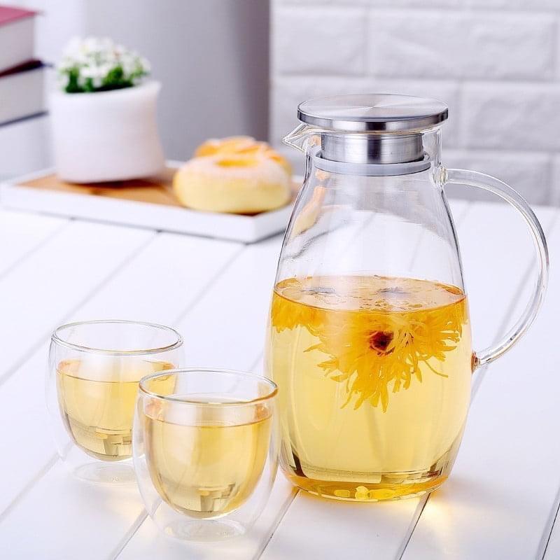 Bình đựng nước uống thủy tinh chịu nhiệt cao cấp lên tới 400 độ C