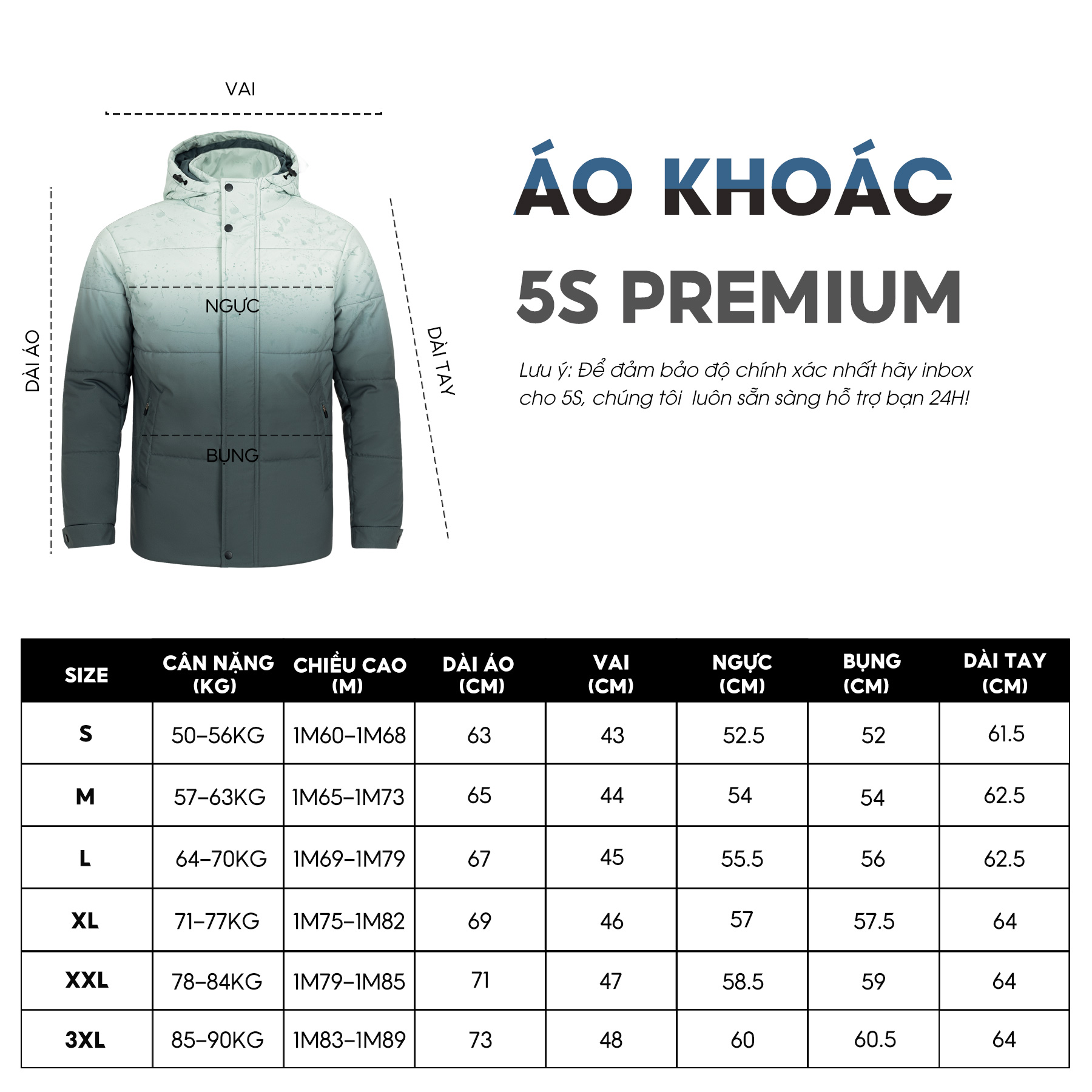 Áo Khoác Phao Nam Chần Bông Chuyển Màu 5S (2 Màu), Công Nghệ GORE-TEX, Thiết Kế Độc Lạ, Phong Cách, Trẻ Trung (AKC22006)