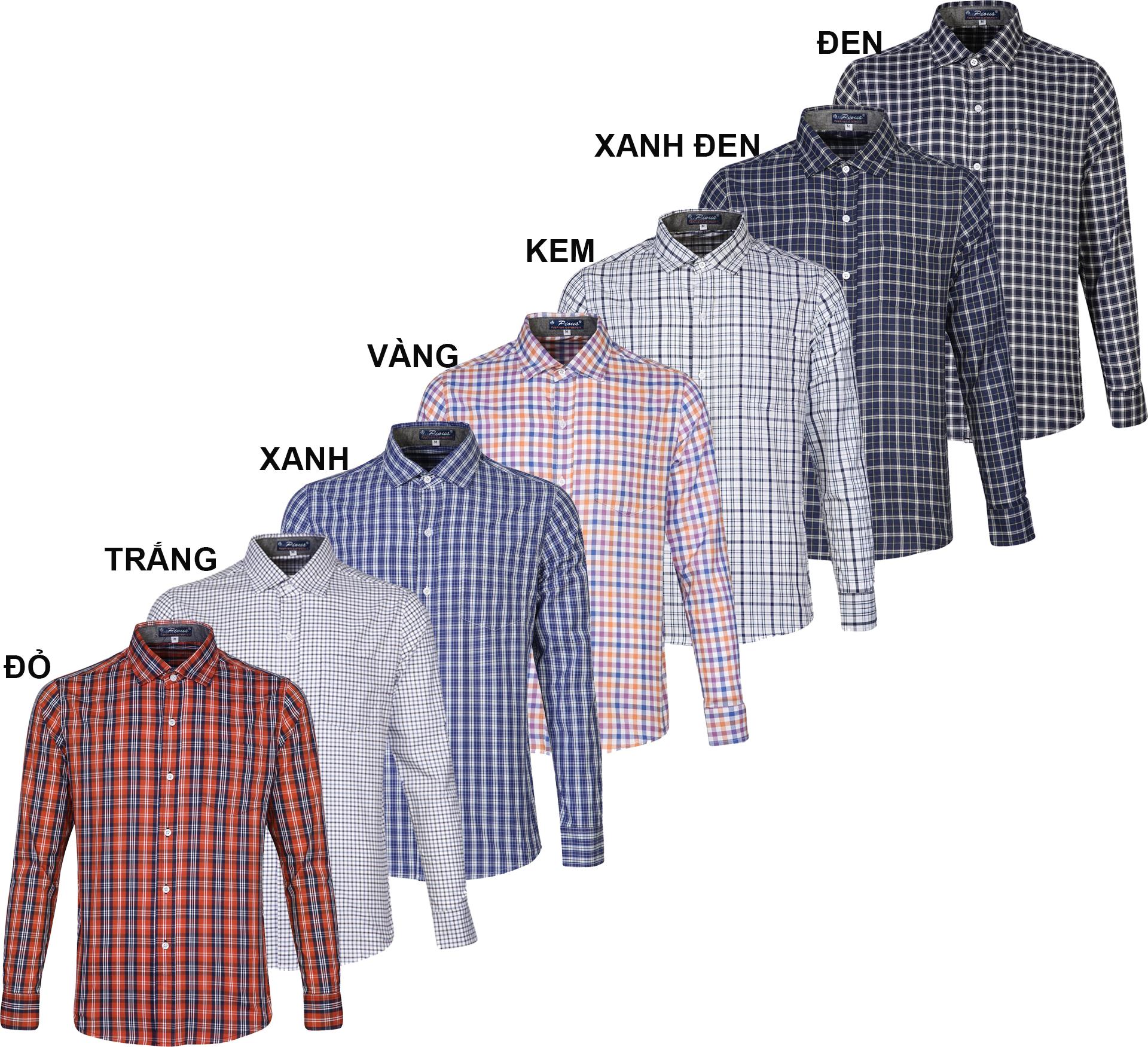 Áo sơ mi nam caro cao cấp dài tay SM070