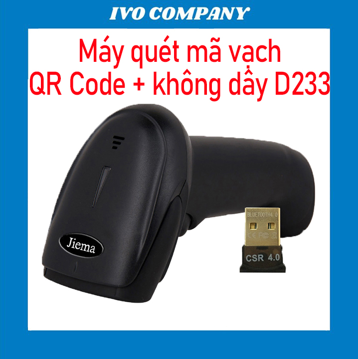 Máy Quét Mã Vạch D233 Không Dây