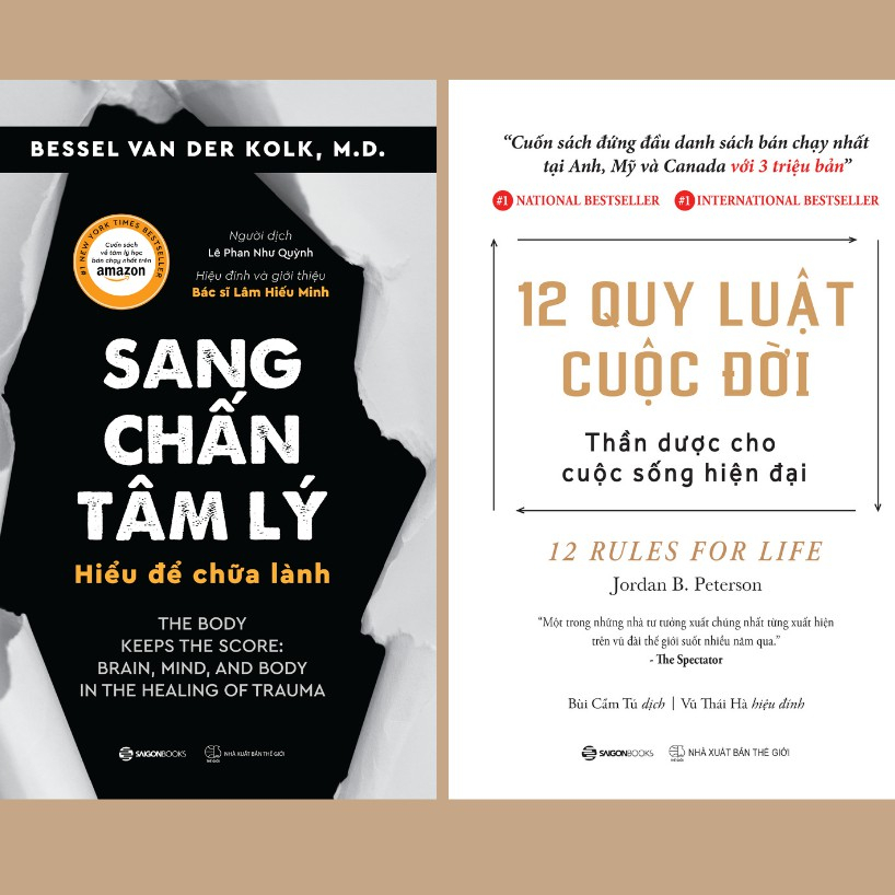 Sách - Combo: Sang chấn tâm lý - 12 quy luật cuộc đời
