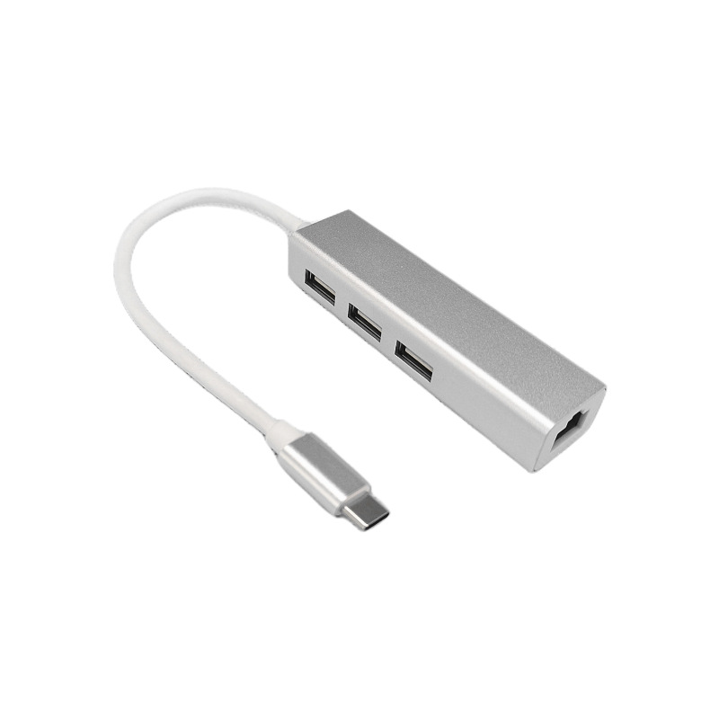 Hub USB 3.0 4 Cổng, Bộ Chia USB Hub Nhôm C Sang USB 3.0 Nhôm Cho Mac Book, Mac Pr00/Mini