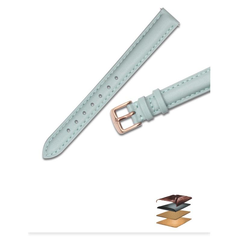 Dây đồng hồ da bò 2 mặt lớp da bò đầu tiên chống thấm nước BO-27 size 12 14 16 18 20mm