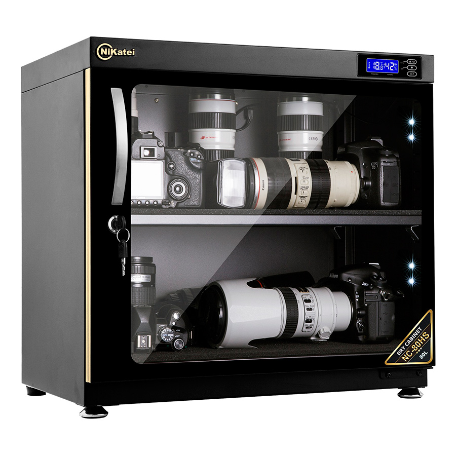 Tủ Chống Ẩm Nikatei NC-80HS - Gold - Hàng Nhập Khẩu