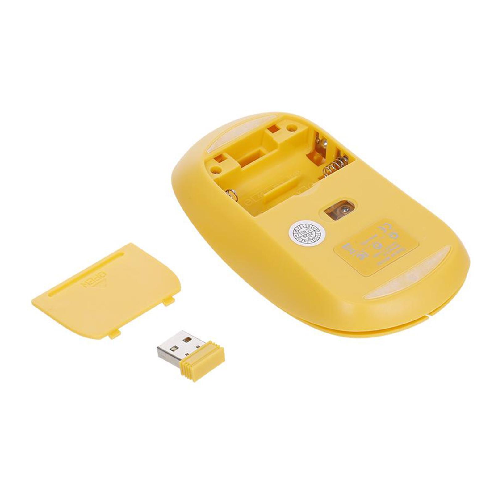 Desktop 2.4G Wireless Keyboard & Mouse Combo Retro Round Key