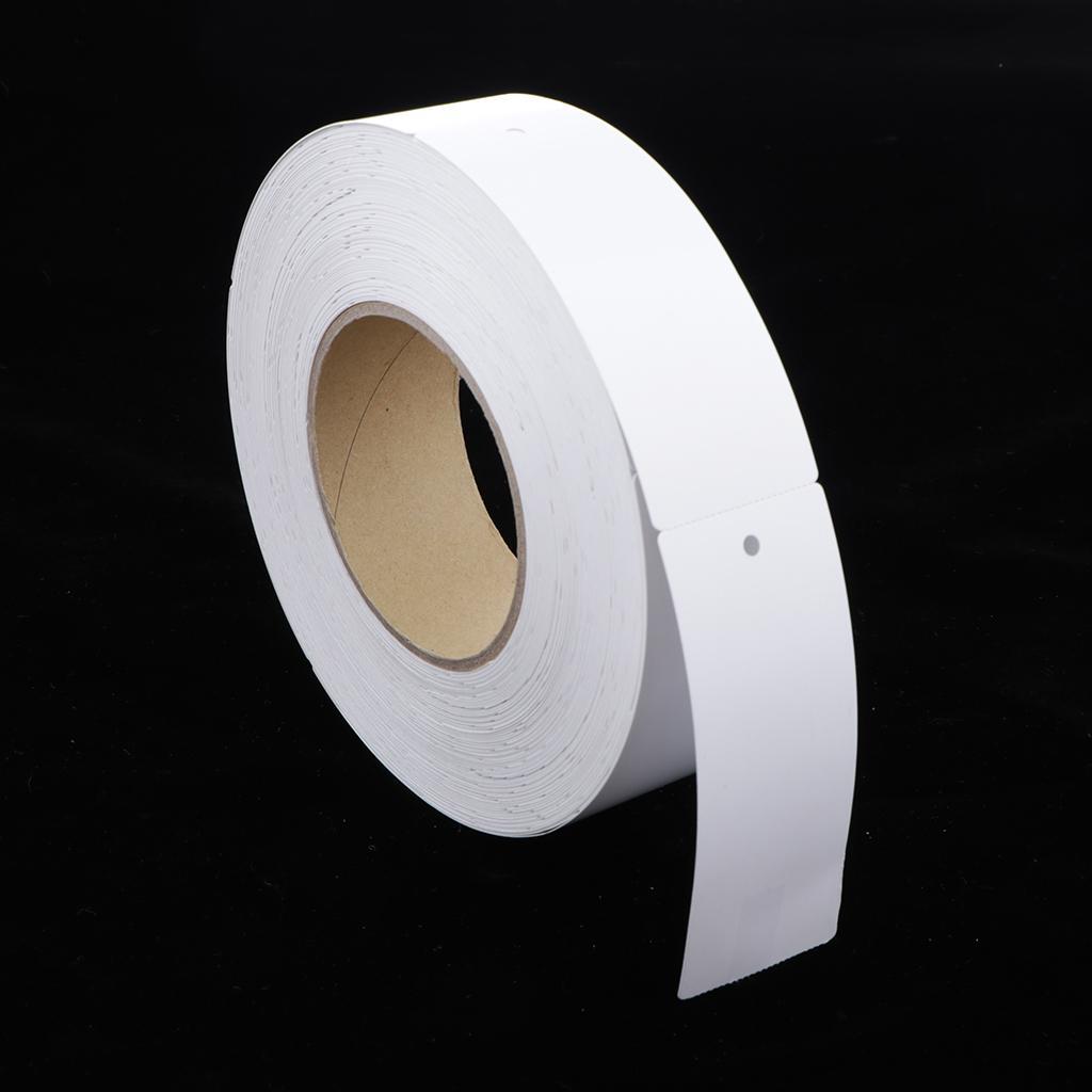 500pcs/roll White Unstrung Marking Tags Retail Shop Products Display Labels