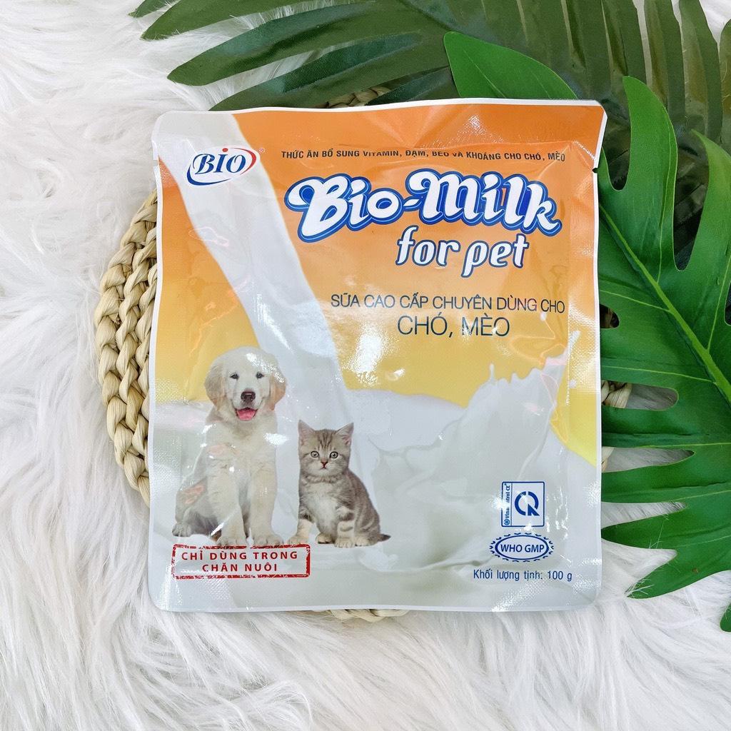 Sữa Cho Mèo Con Chó Con Bio Milk for Pet Gói 100g Tiệm Nhà Nice