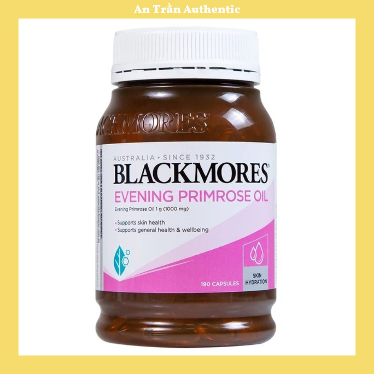 Thực Phẩm Bảo Vệ Sức Khỏe Tinh Dầu Hoa Anh Thảo Blackmores Evening Primrose Oil (190 viên) Hỗ Trợ Cân Bằng Nội Tiết Tố Nữ