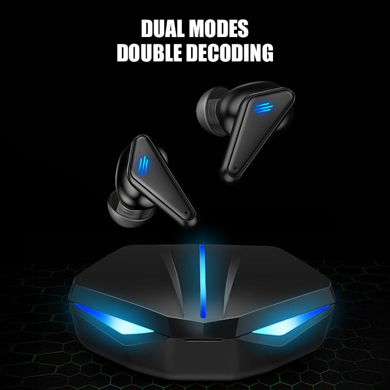 Chuyên Nghiệp Chơi Game Độ Trễ Thấp TWS Bluetooth Tai Nghe Chụp Tai Có Mic Bass Âm Thanh Âm Thanh Định Vị PUBG Tai Nghe Không Dây