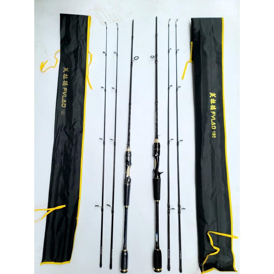 Cần câu lure 2 ngọn FVLAD Carbon cao cấp có các độ dài từ 1m8 đến 2m7 Phukiencaulure25 cần câu 2 khúc cao cấp