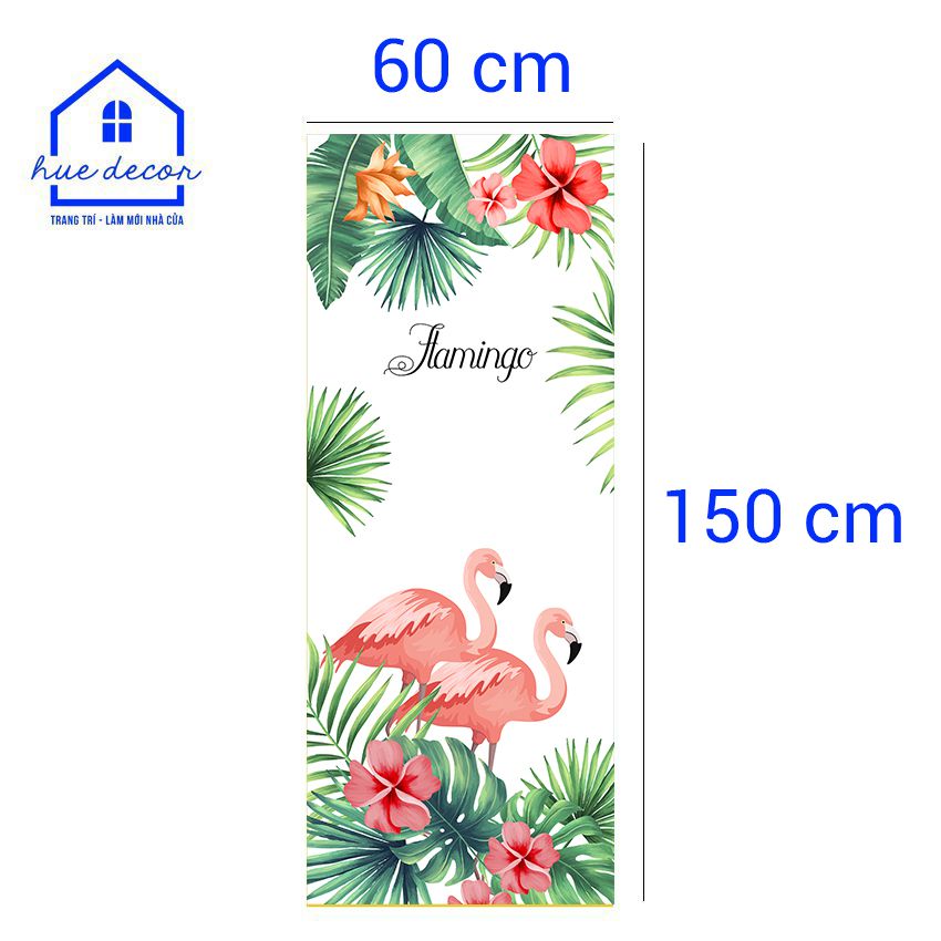 Giấy dán decal tủ lạnh Hồng Hạc  Huedecor chống nước, sẵn keo, đủ kích cỡ