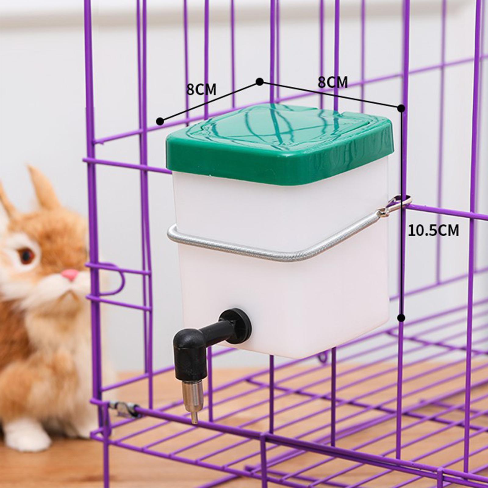 Automatic Rabbit Drinker Pet Water Dispenser Portable Water Bottle Hanging Pet Supplies Automatic Water Feeder for Rabbit Ferret Quail