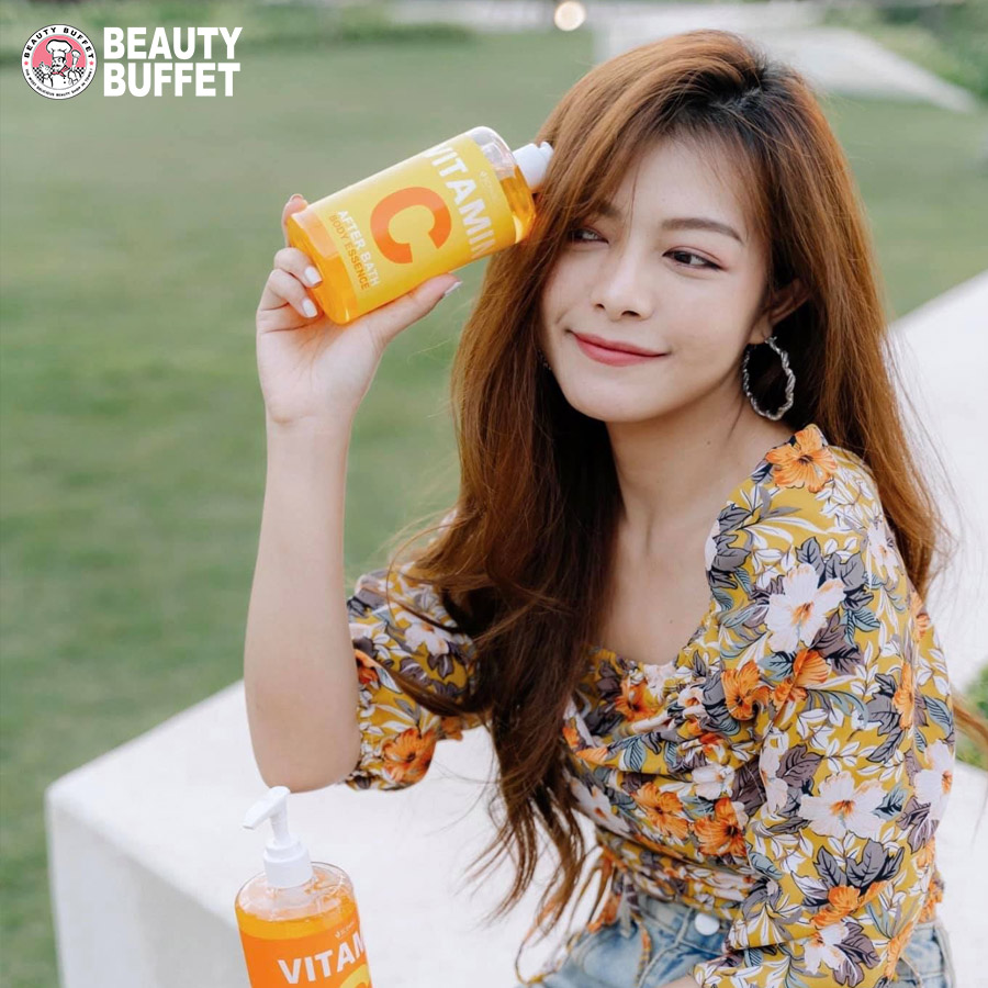 Dưỡng thể dưỡng trắng và phục hồi da chuyên sâu sau khi tắm Scentio Vitamin C 450ml