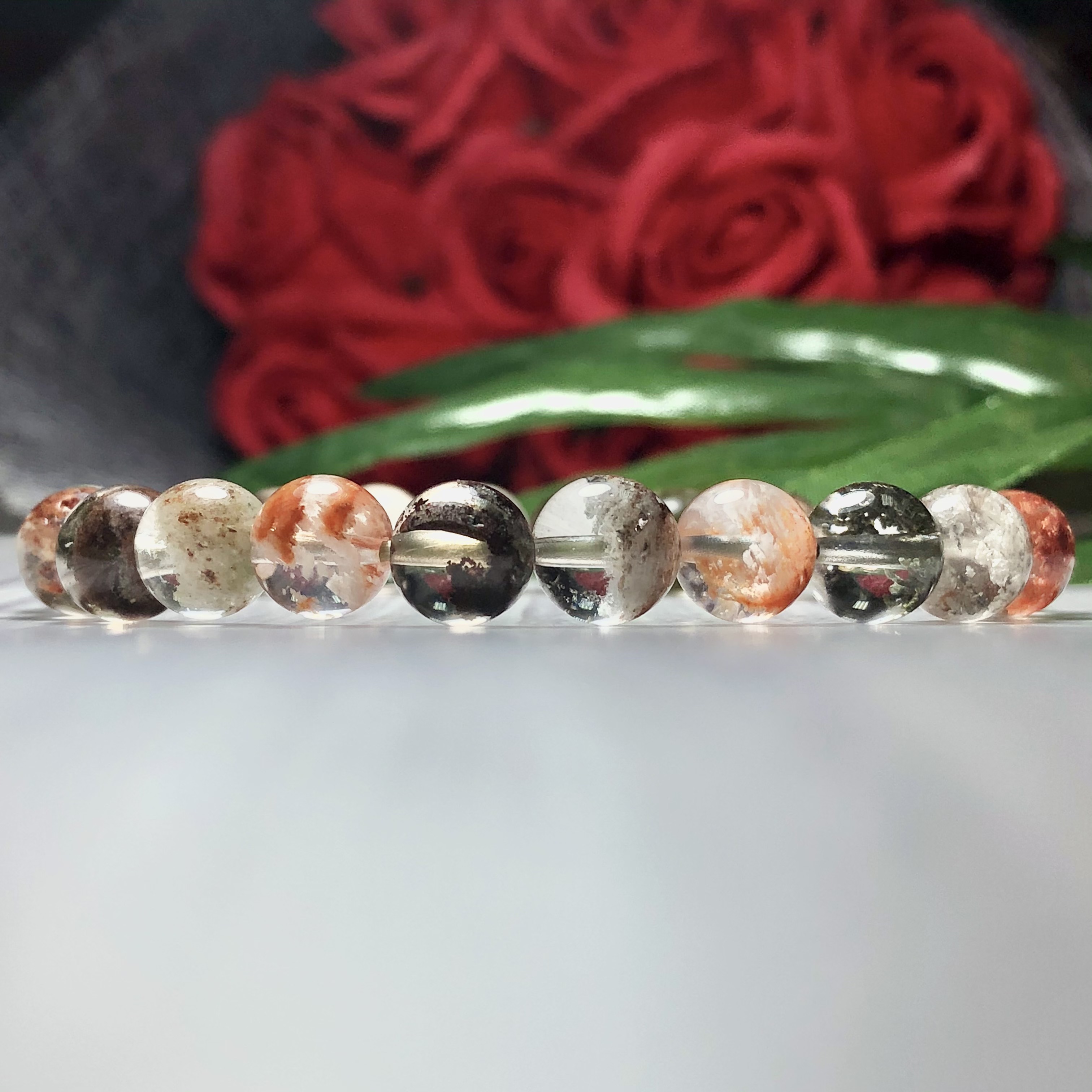 Vòng tay Thạch Anh Ưu Linh hoa 08mm chuẩn 4A