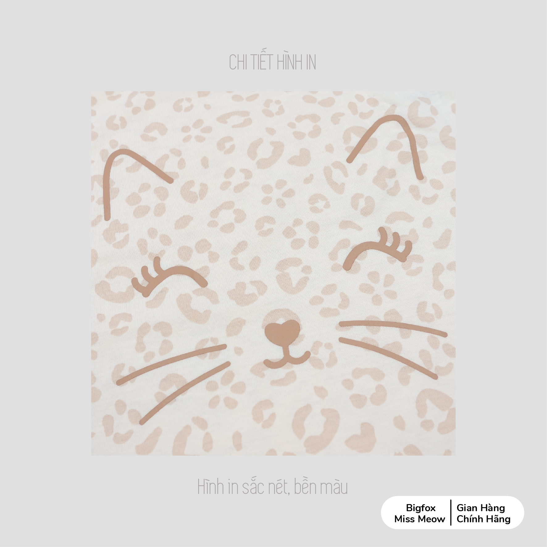 Set bộ cotton bé gái Bigfox Miss Meow size đại cộc tay mix chân váy hè cỡ 3,6,9,11 tuổi 30kg 40kg