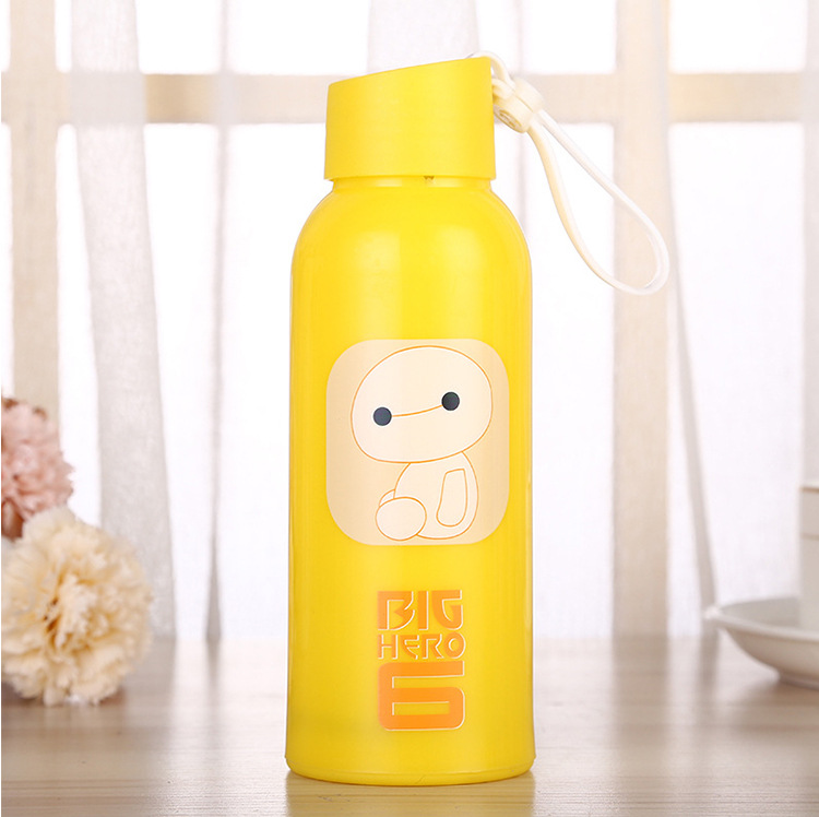 Bình giữ nhiệt thủy tinh đáng yêu 400ml (Xanh, Hồng, Vàng, Nâu)