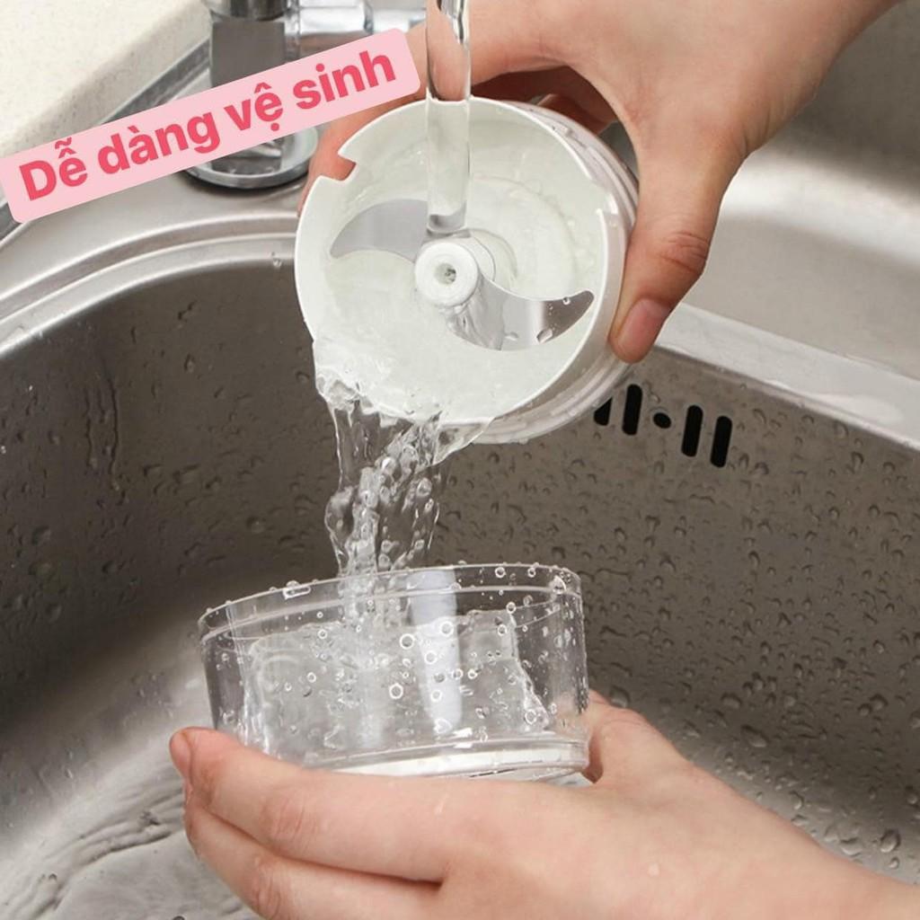 ️️ Dụng cụ xay tỏi ớt cầm tay đa năng thế hệ mới, Máy xay tỏi Kéo Tay Mẫu Mới