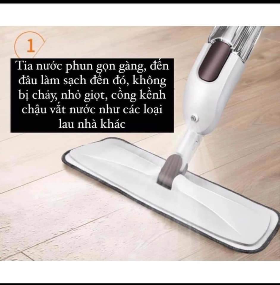 Cây Lau Nhà Đa Năng Thông Minh 2 in 1 Có Bình Xịt Nước Tự động - Chổi Lau Nhà Bình Xịt Phun Sương