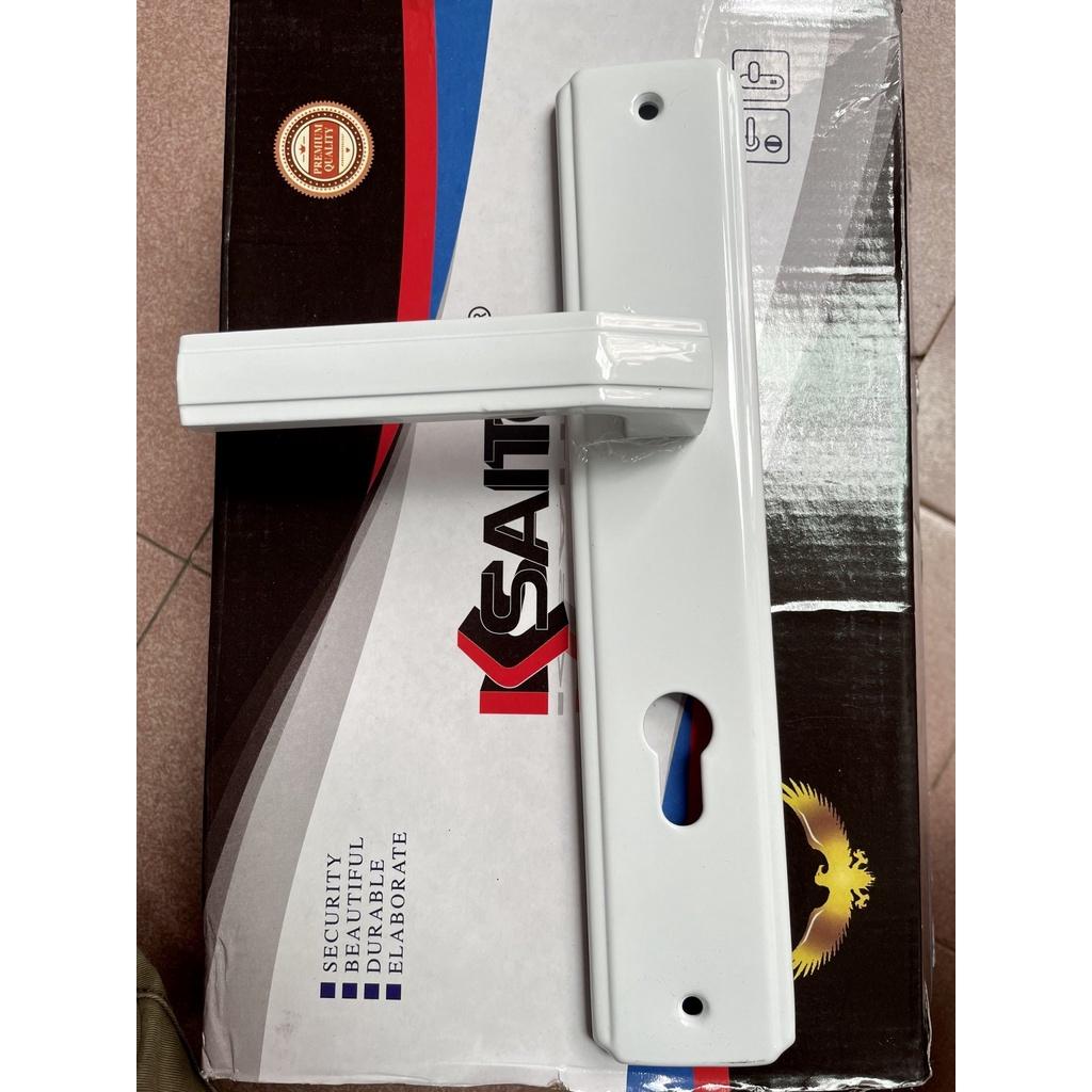 Khoá tay gạt cửa đi KSAITE TB66 Trắng bóng, Trắng sữa, Đen