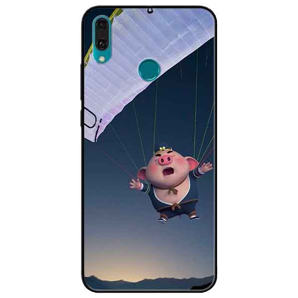 Ốp lưng in cho Huawei Y9 2019 Mẫu Heo Bay