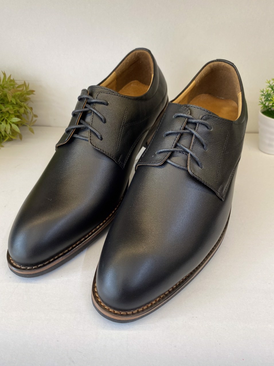 Giày Tây Nam TB08 Size 44-45-46-47 Giày Công Sở Bigsize Da Bò Thật Nềm Êm Chân Giày SAGO’S Bảo Hành 12 Tháng 