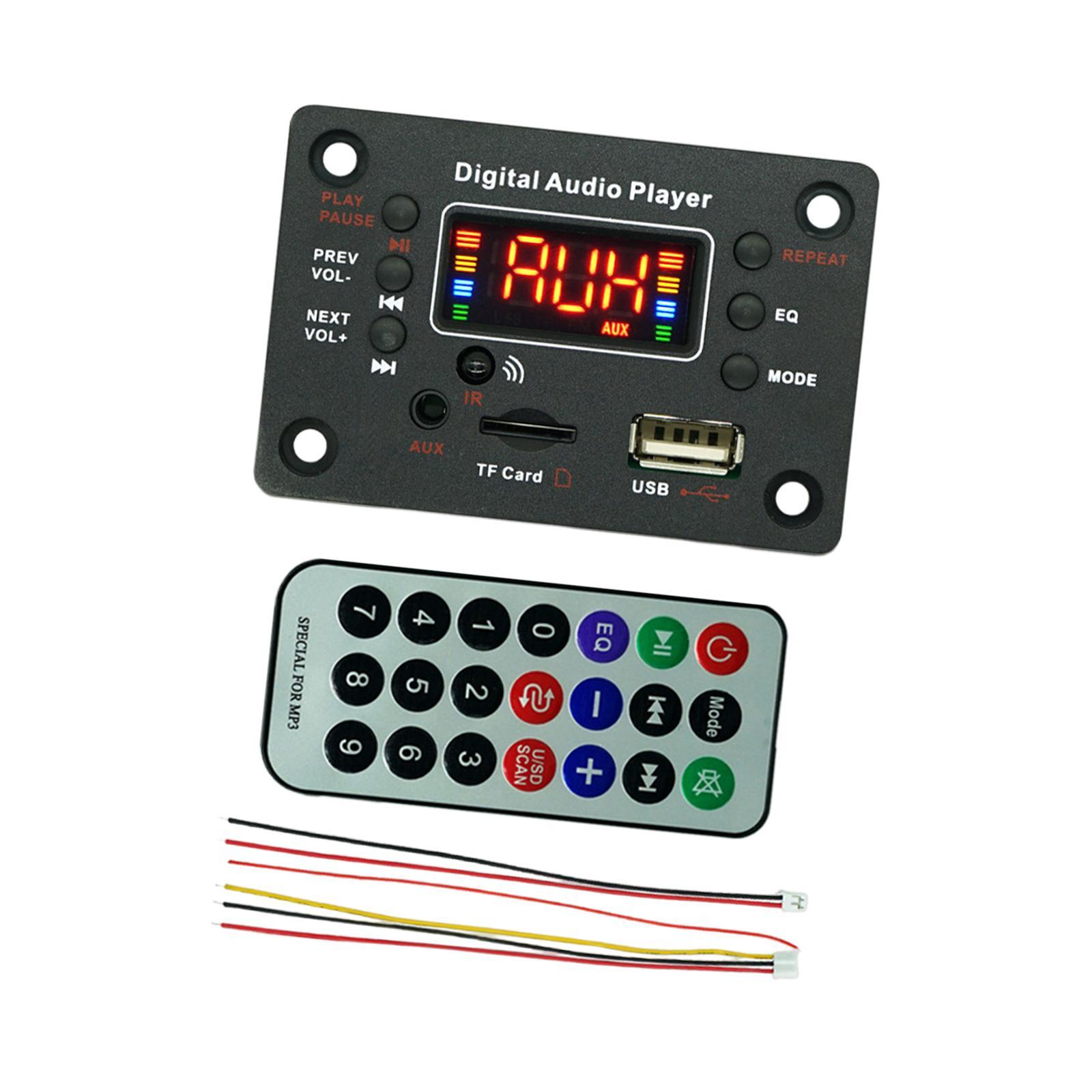 MP3 Board, Car Radio Module, MP3 WMA WAV Ape Audio Module Amplifier, Stereo Audio Receiver Video Player V5.0 Audio Board