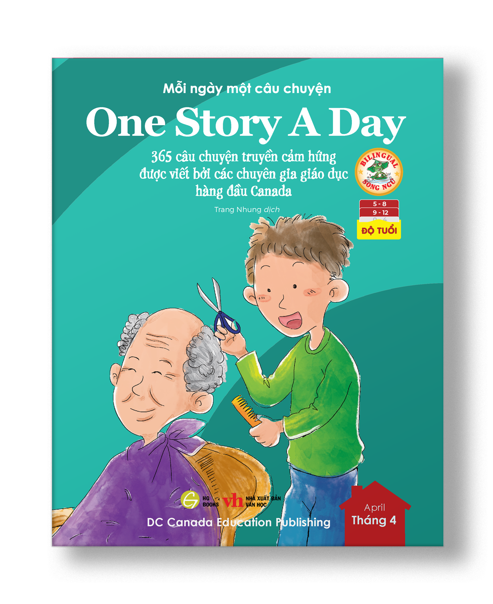 Hình ảnh Combo Sách - One Story A Day - 365 câu chuyện truyền cảm hứng và giáo dục nhân cách 12 cuốn- Bản song ngữ kèm file nghe