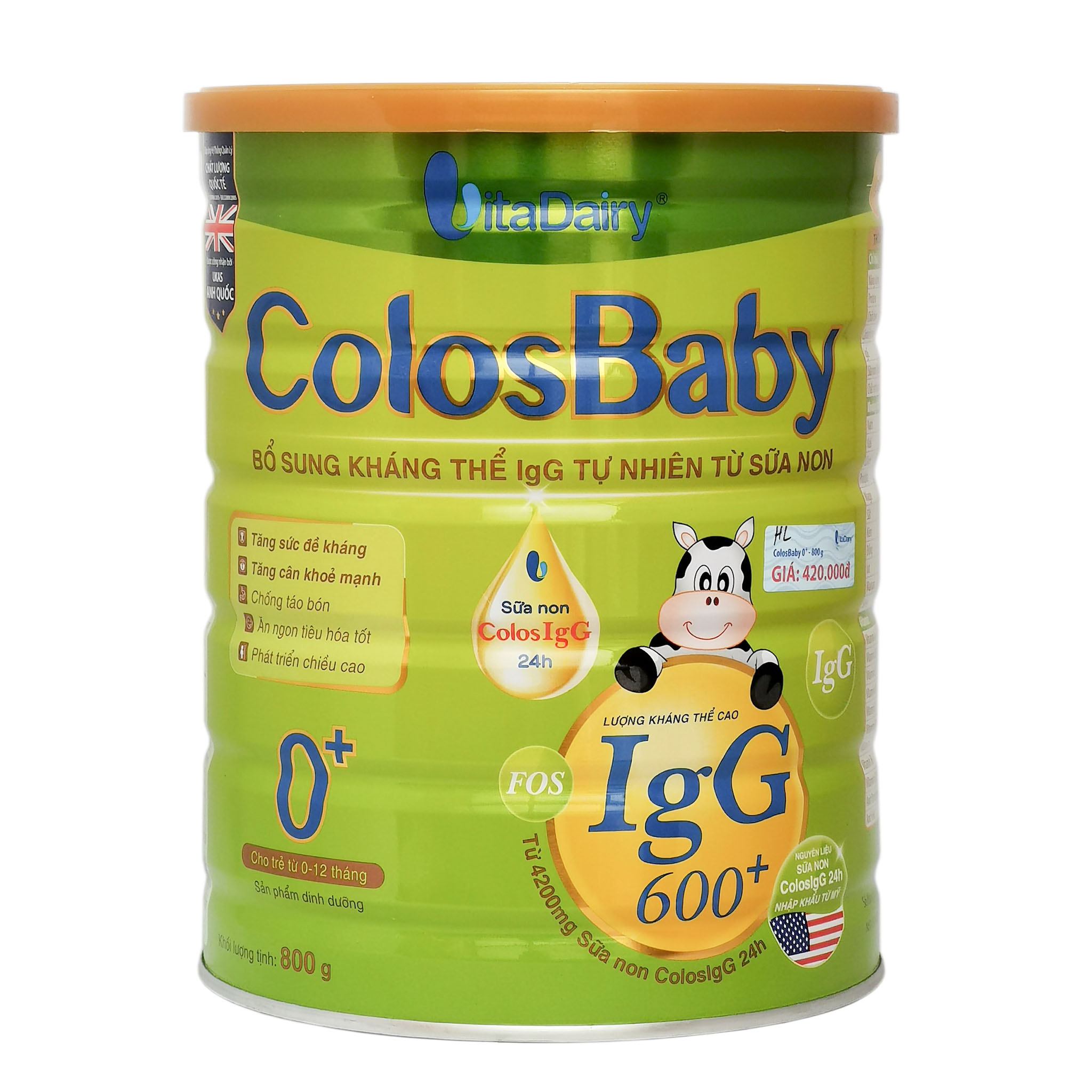 Sữa Bột VitaDairy ColosBaby 0+