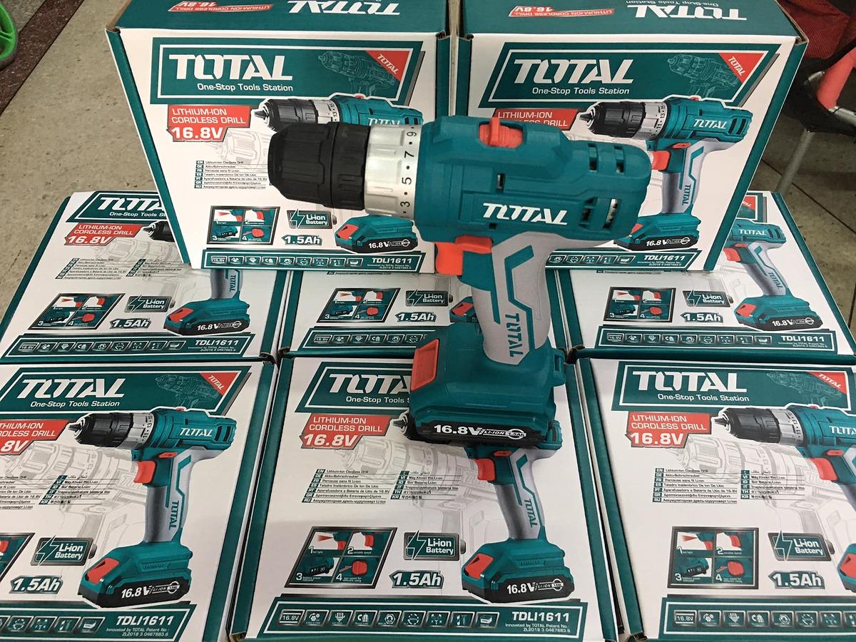 MÁY KHOAN VẶN VÍT DÙNG PIN 16.8V 28NM TOTAL TDLI1611 - HÀNG CHÍNH HÃNG
