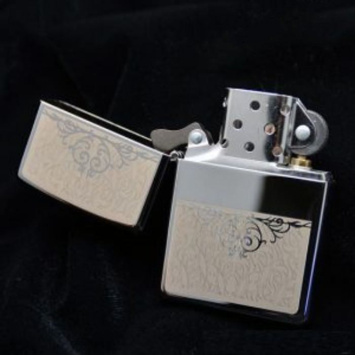 Bật Lửa Zippo Filigree Initial Polished Chrome Chính Hãng Usa