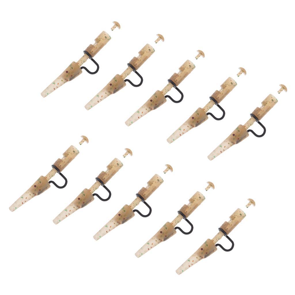 10 Pieces Carp Fishing  & Tail Rubber Safety