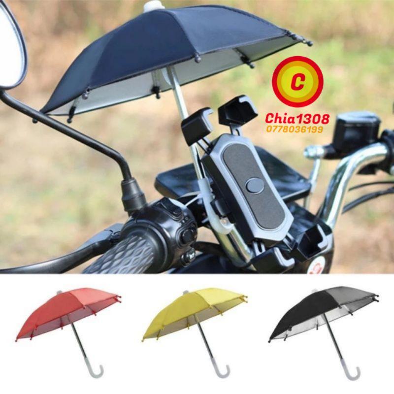 Ô DÙ MINI 2 LỚP CAO CẤP CHE NẮNG MƯA CHO ĐIỆN THOẠI GẮN TRÊN GIÁ ĐỠ ( SỈ IB)