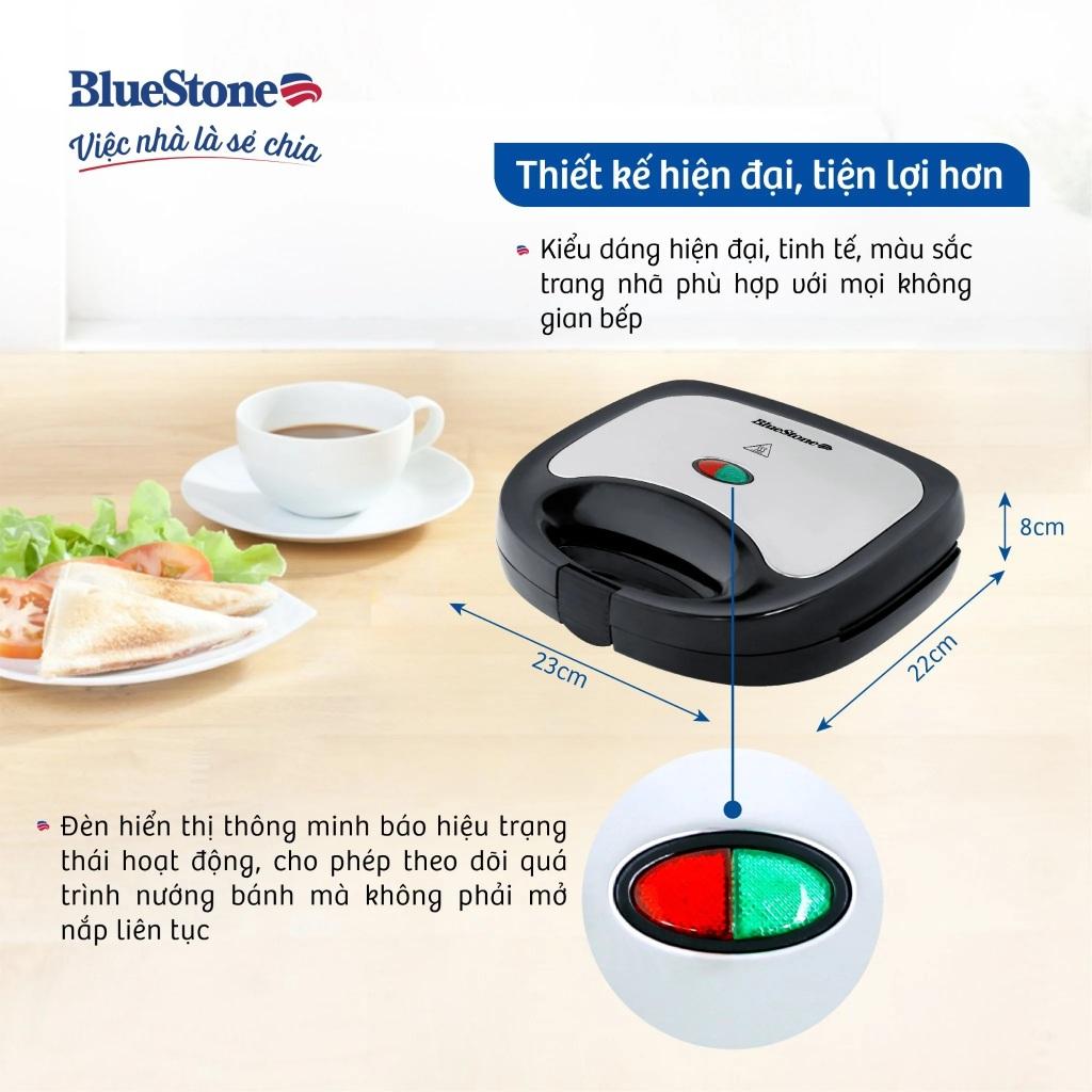 Máy Nướng Bánh Mì Bluestone SMB-2333, 650w - 2 Mặt Nướng, Hàng Chính Hãng