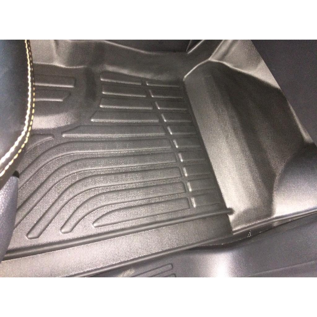 Thảm lót sàn xe ô tô Ford Ranger 2012- 2021 Nhãn hiệu Macsim chất liệu nhựa TPE cao cấp màu đen