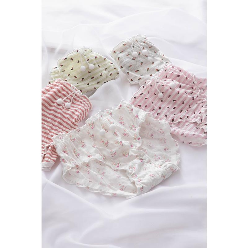 Quần Lót Nữ Cotton Hoa Nhí Thời Trang Nhật Bản Ngang Eo . Hàng Loại Đẹp