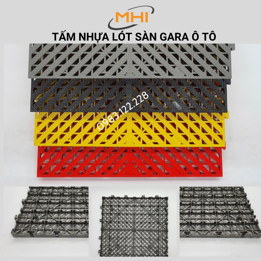 [Hàng dày 2.5 cm] Tấm lót sàn gara ô tô / trung tâm chăm sóc xe ô tô, khu vực rửa xe ô tô
