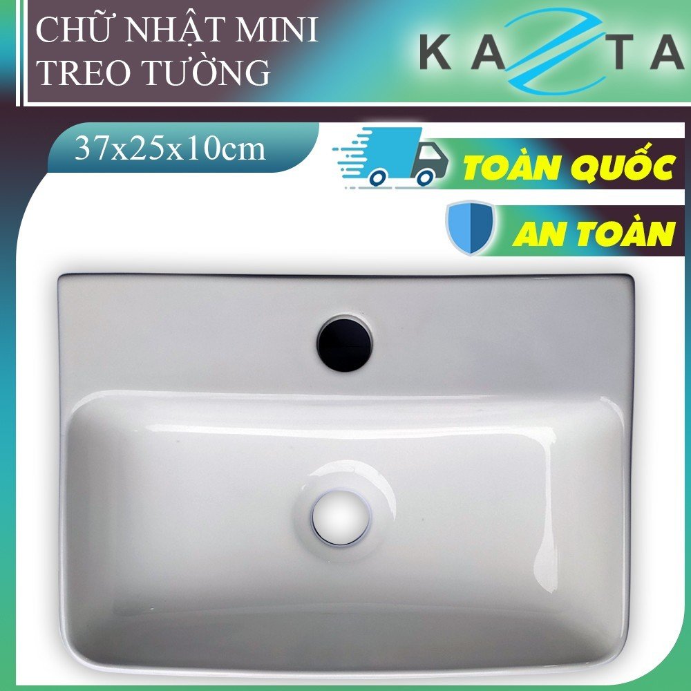 Lavabo Treo Tường Chữ Nhật Mini Cỡ Nhỏ KAZTA KZ-CL177