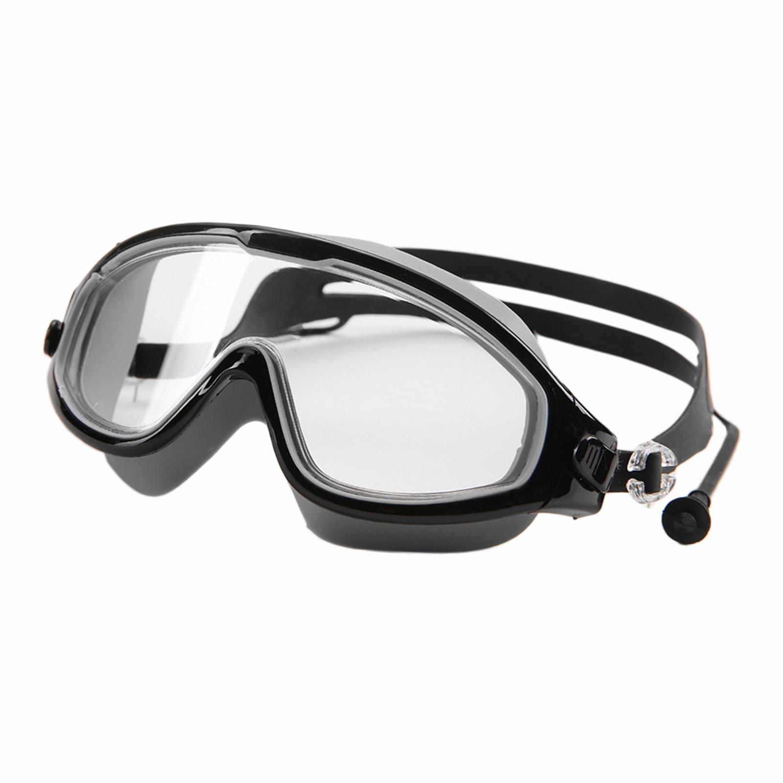 Kids Swim Goggles with Earplug Adjustable for Kids 6-14 Teenagers Boys Girls
