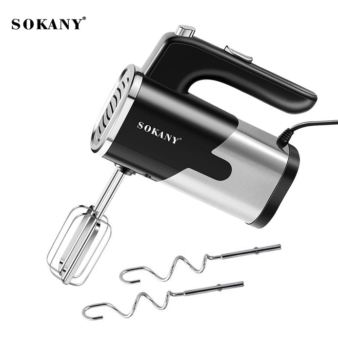 Máy đánh trứng cầm tay SOKANY 800W có 5 tốc độ điều chỉnh chuyên dụng SK-6621- Hàng chính hãng